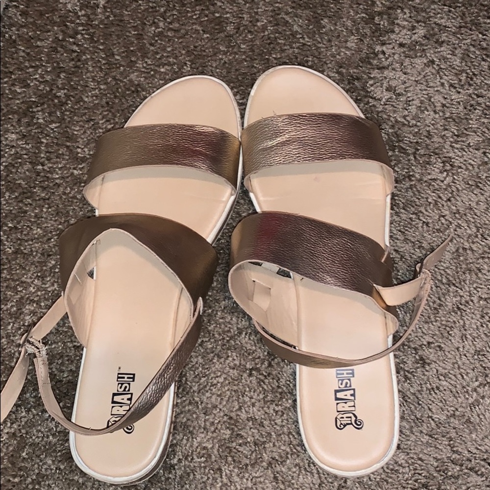 COPY - Gold/tan inched heel sandals